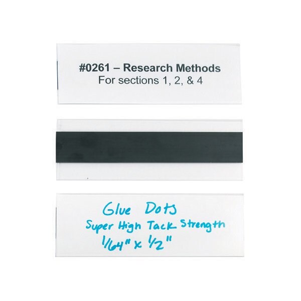 Bsc Preferred 2 x 6'' Hol-Dex Magnetic Plastic Label Holders, 12PK BUY00021303 - main